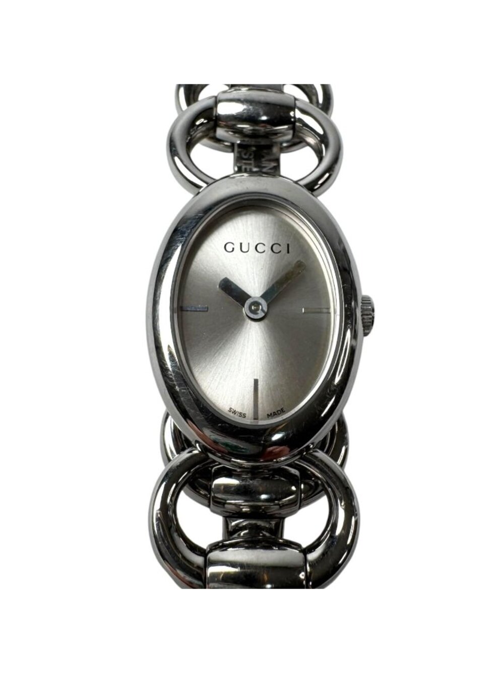 Gucci 118 Tornavoni Watch Silver Quartz Oval